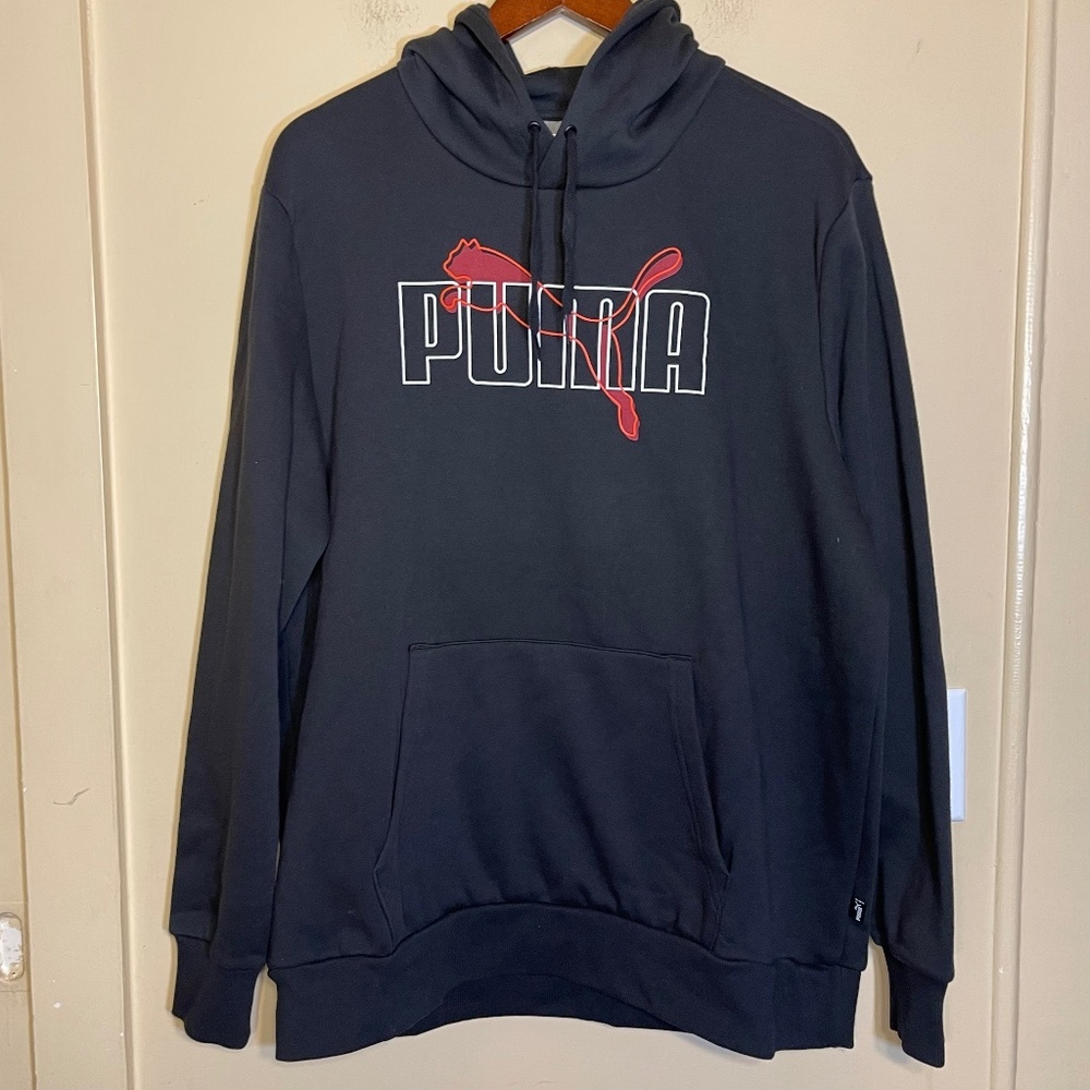 Puma Black Sweatshirt with Red Accents